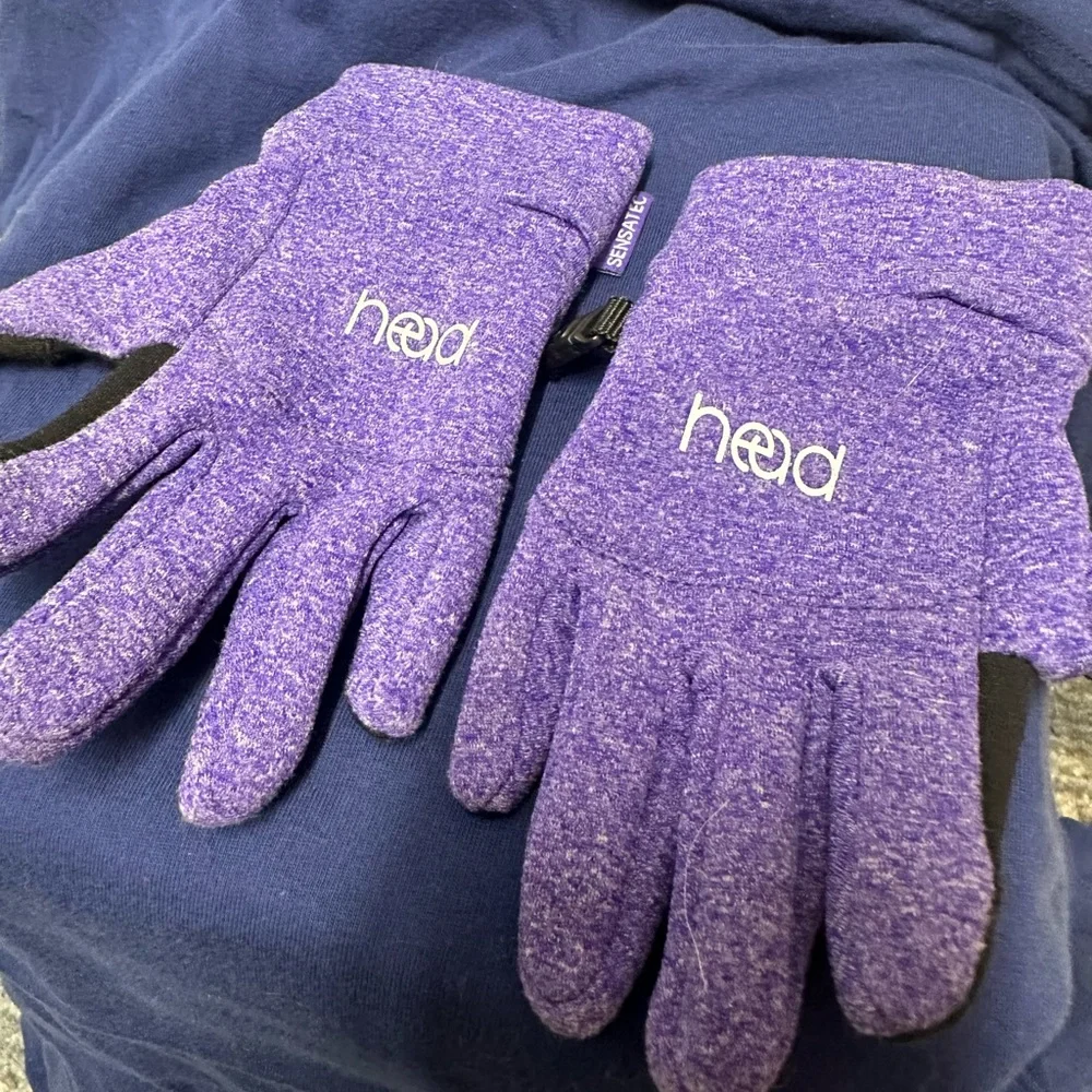 Head Kids Mittens - Purple and Black
